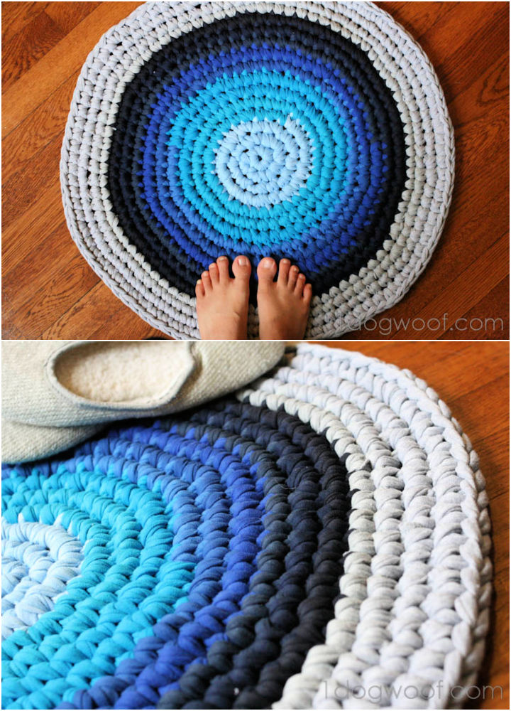 Crochet T Shirt Rugs (8 Free Pattern) Crochet Me