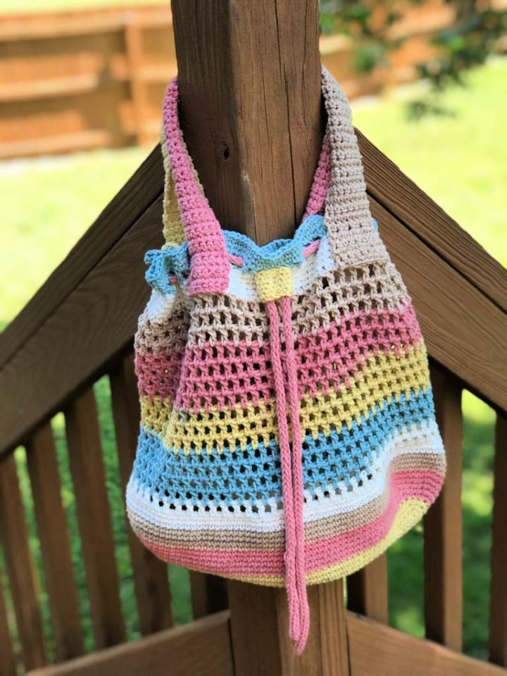 15 Free Crochet Drawstring Bag Patterns Crochet Me