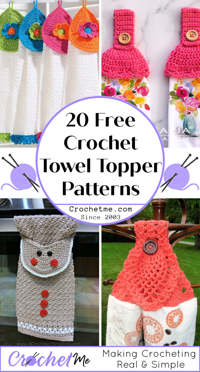 20 Unique Free Crochet Towel Topper Pattern Crochet Me