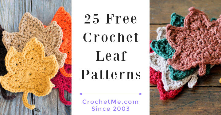 25 Free Crochet Leaf Pattern with PDF to Download - Crochet Me