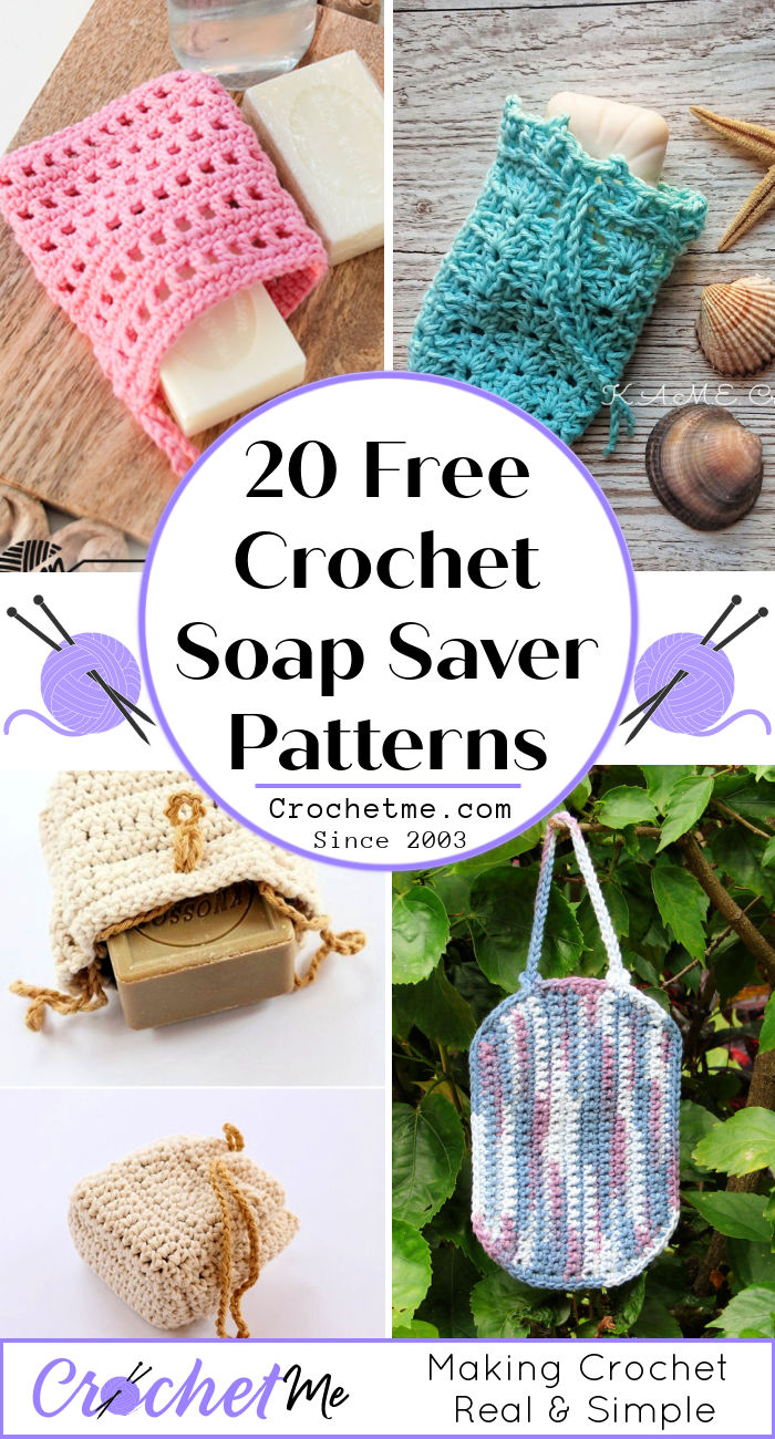 20 Free Crochet Soap Saver Patterns Crochet Soap Bag Pattern