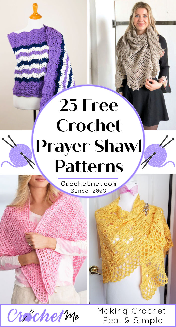 25 Free Crochet Prayer Shawl Patterns - Crochet Me