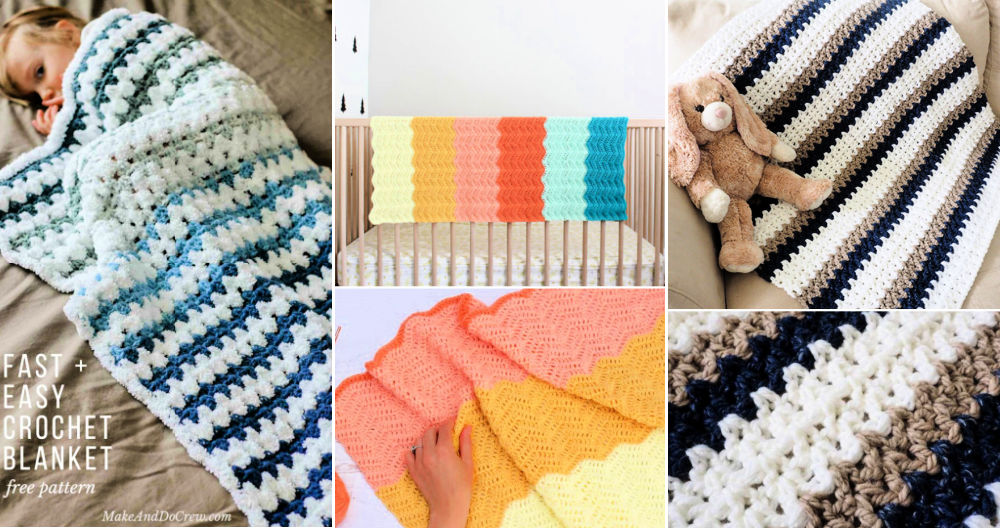 20 Easy Double Crochet Baby Blanket Patterns Free Crochet Me