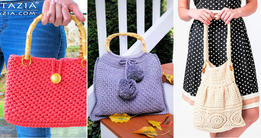 20 Free Crochet Handbag Patterns | Crochet Shoulder Bag Pattern