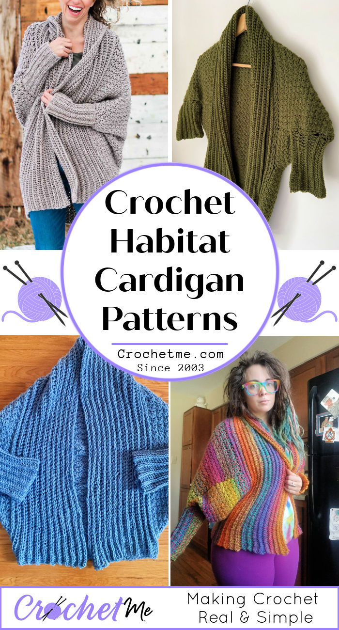 Habitat Cardigan - 10 Free Crochet Sweater Pattern - Crochet Me