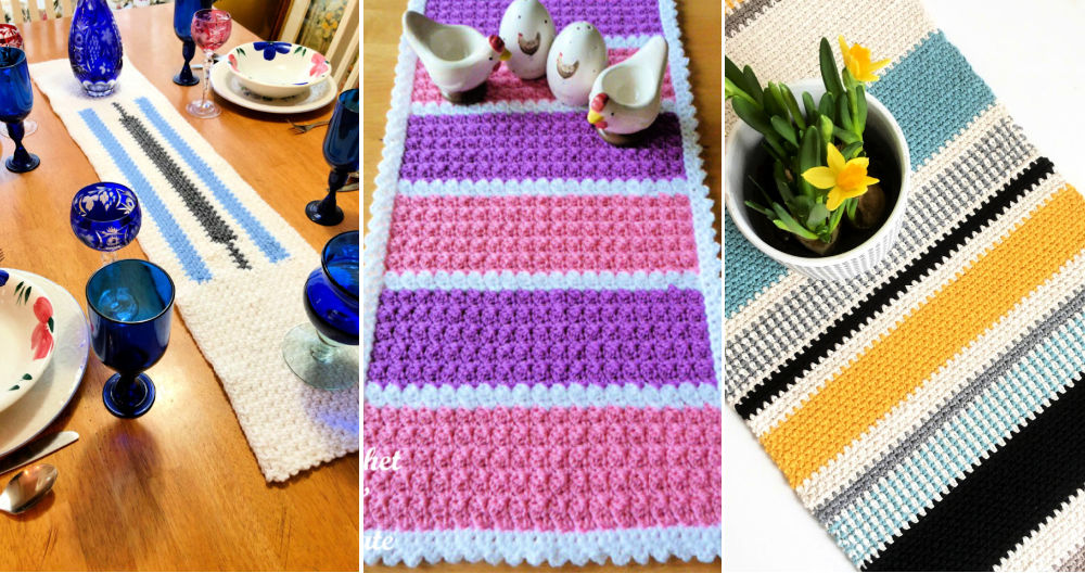 20 Free Crochet Table Runner Patterns Crochet Me